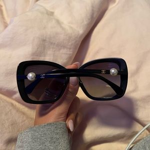 Chanel black sunglasses